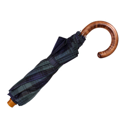 Tm 100.  1  Black watch tartan folding umbrella