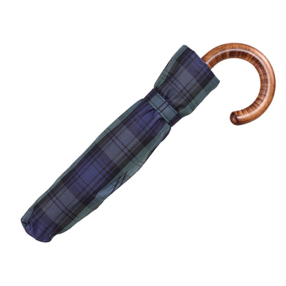 Tm 100.  1  Black watch tartan folding umbrella