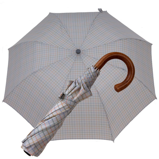Tm 100. 49 Grey tartan folding umbrella