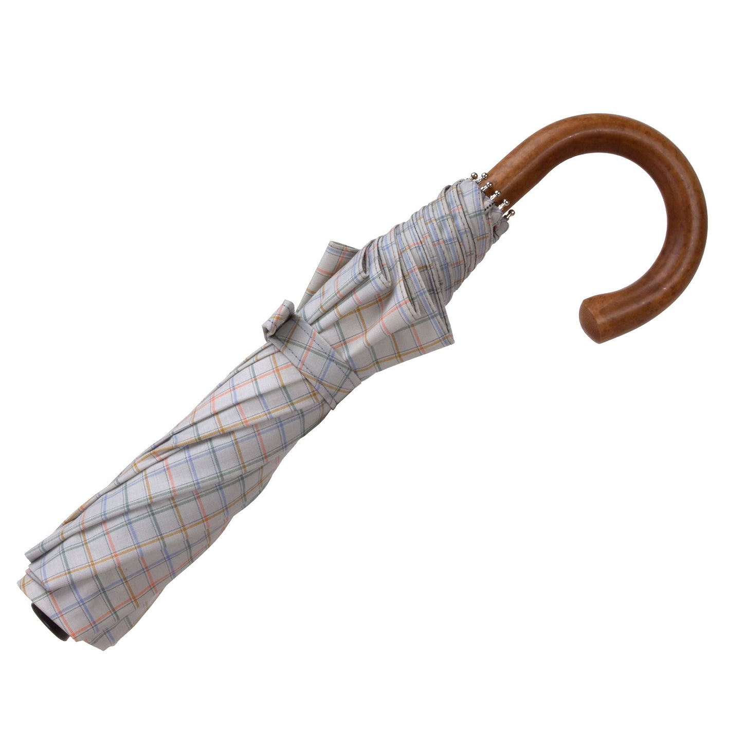 Tm 100. 49 Grey tartan folding umbrella
