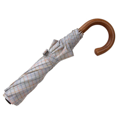 Tm 100. 49 Grey tartan folding umbrella