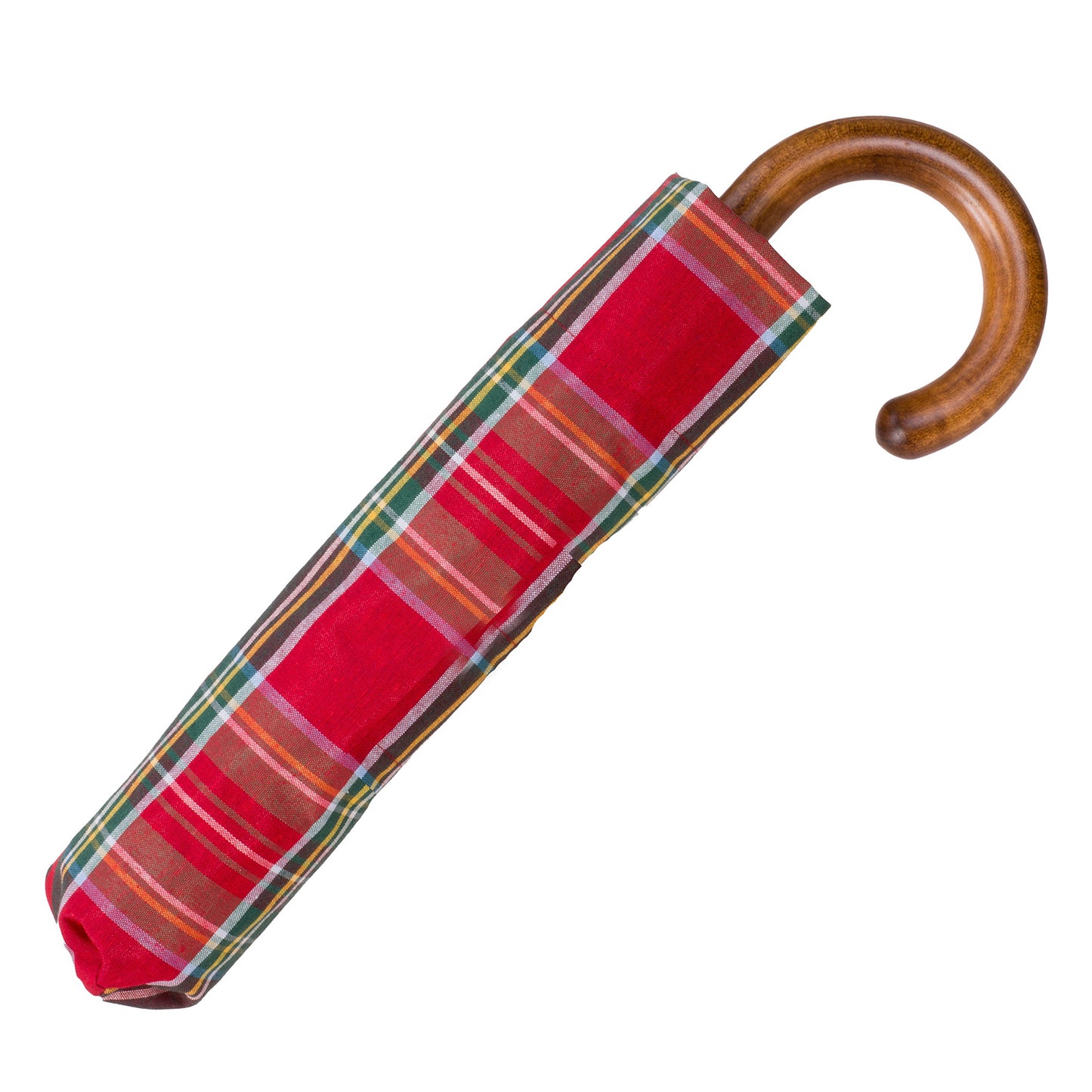 Tm 100. 41  Red tartan folding umbrella