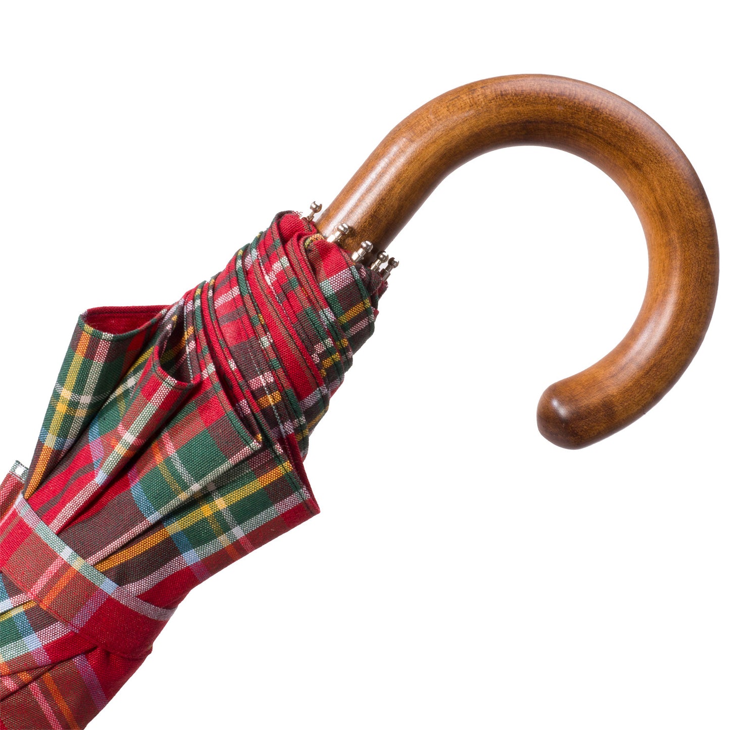 Tm 100. 41  Red tartan folding umbrella