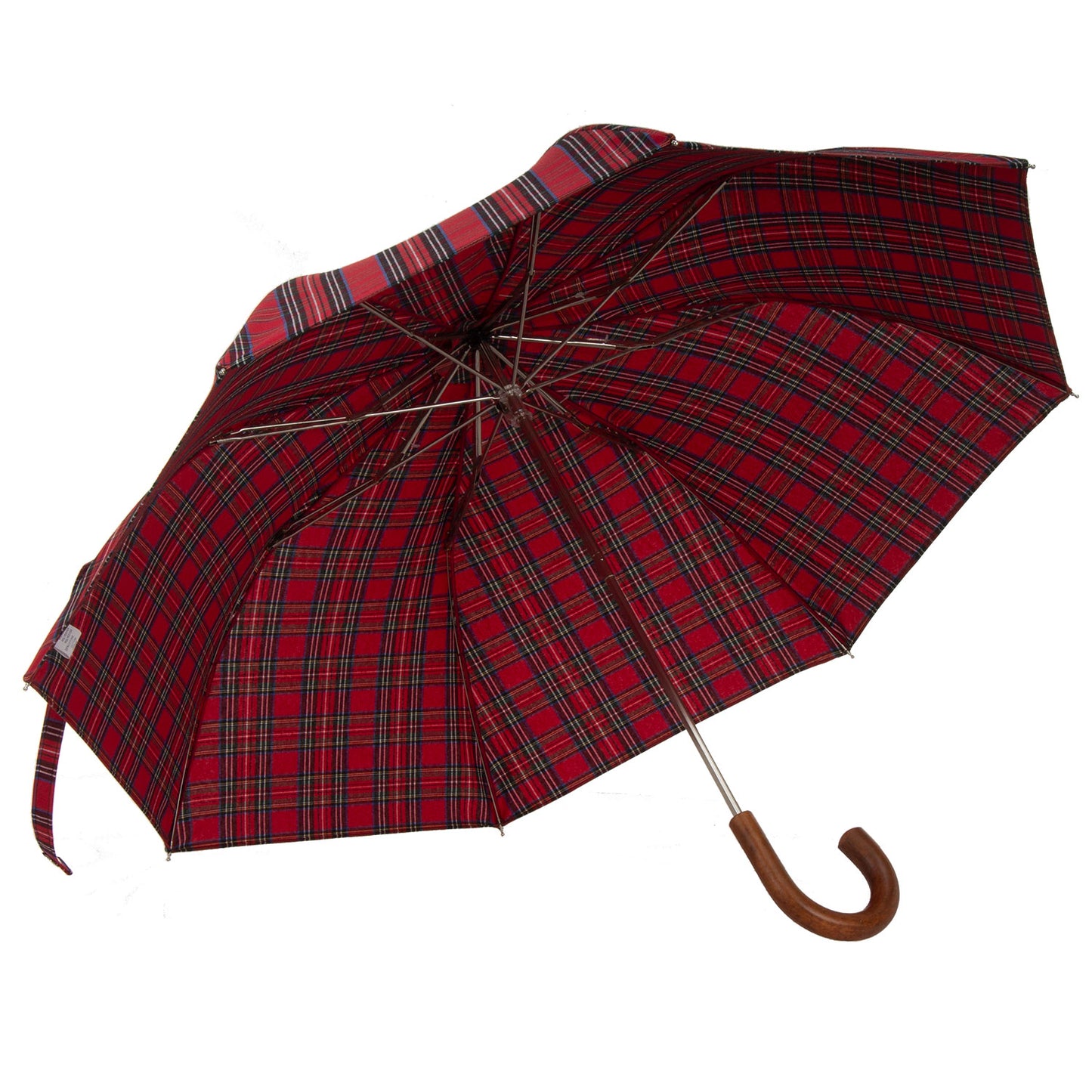 Tm 100. 61  Red blue tartan folding umbrella