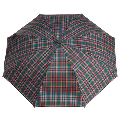 Tm 100. 63  Green orange tartan folding umbrella