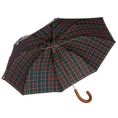 Tm 100. 63  Green orange tartan folding umbrella