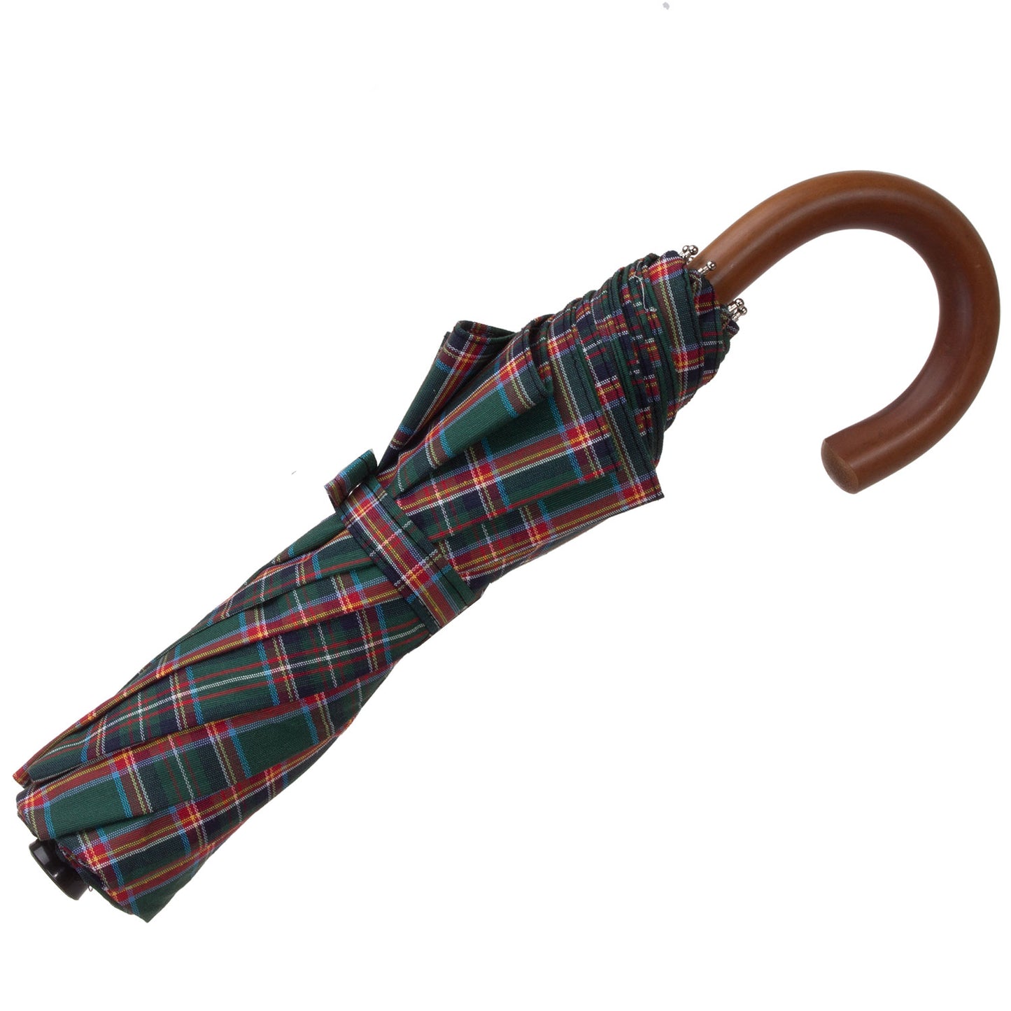 Tm 100. 63  Green orange tartan folding umbrella
