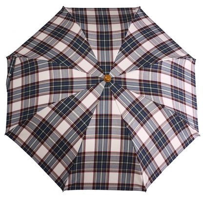 Tm 100. 7 Beige tartan folding umbrella