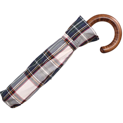 Tm 100. 7 Beige tartan folding umbrella