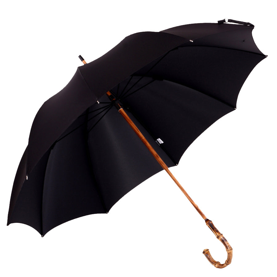 Solid Whangee umbrella black