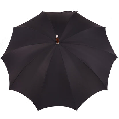 Handcrafted Umbrella with Solid Black Maple Handle – Art. 1100 | Made in Italy