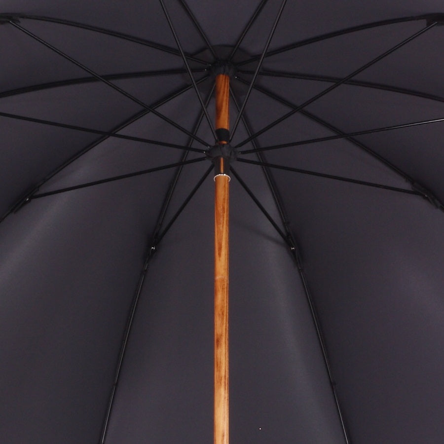Solid Whangee umbrella black
