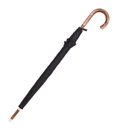 Handcrafted Umbrella with Solid Black Maple Handle – Art. 1100 | Made in Italy