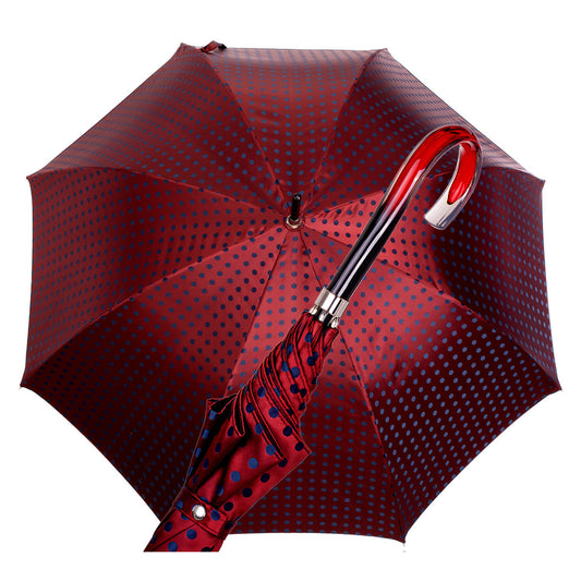 Art.  8100. 4 Burgundy with blue polka dots