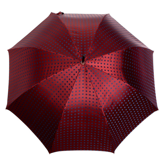 Art.  8100. 4 Burgundy with blue polka dots