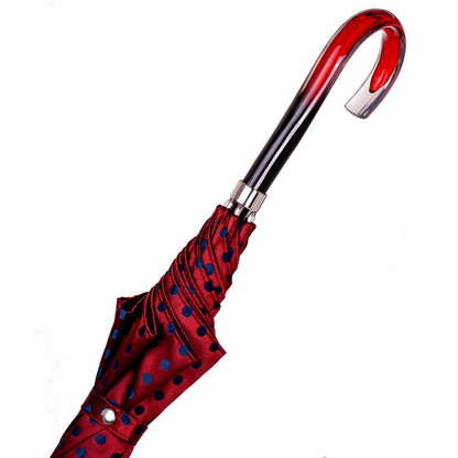 Art.  8100. 4 Burgundy with blue polka dots