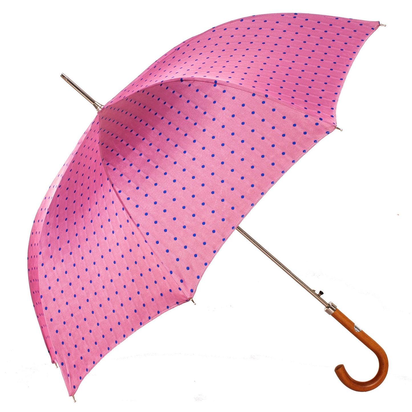 A11000.2 Ombrelli Fornara Automatico Donna Pink Blue polka dots