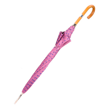A11000.2 Ombrelli Fornara Automatico Donna Pink Blue polka dots