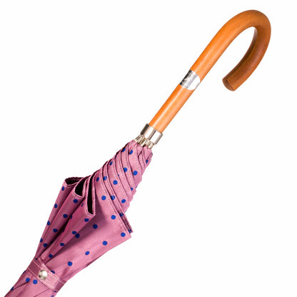 A11000.2 Ombrelli Fornara Automatico Donna Pink Blue polka dots