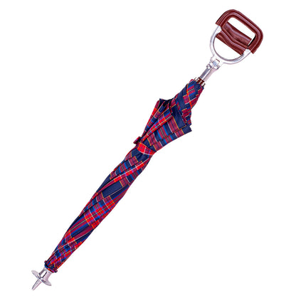 Art. 100. 34  Seat Umbrella Tartan blue red