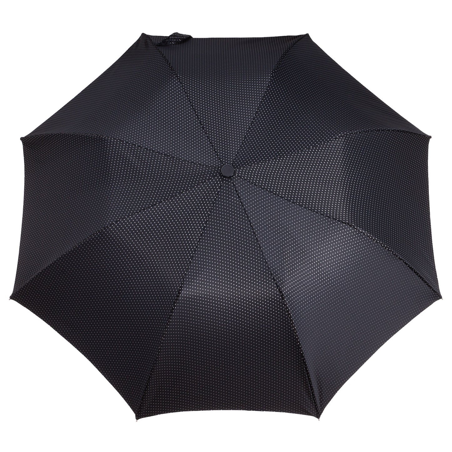 Tm 8600.2    Black with polka dots grey folding umbrella