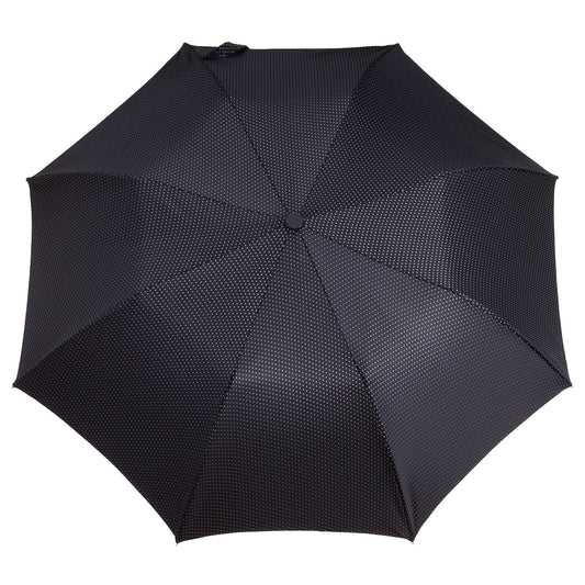 Tm 8600.2    Black with polka dots grey folding umbrella