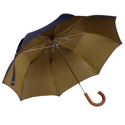 Tm 8600.3   Blue with polka dots yellow folding umbrella