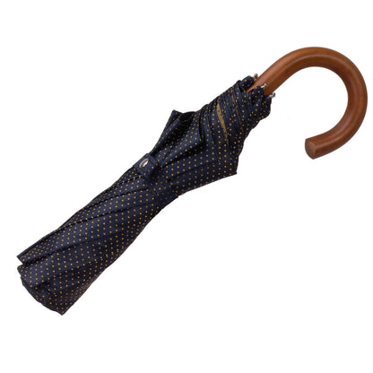 Tm 8600.3   Blue with polka dots yellow folding umbrella