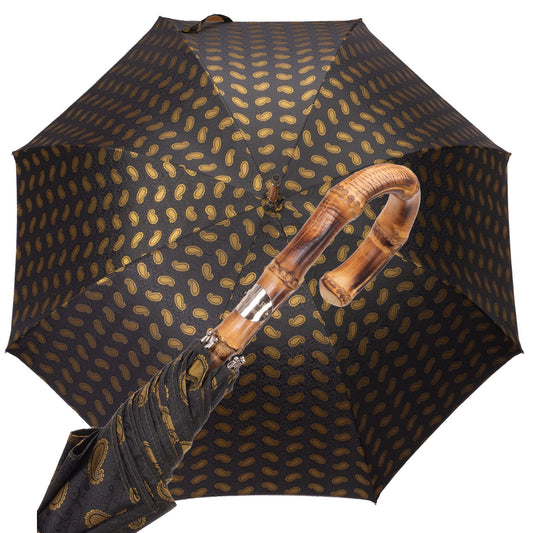 Solid Whangee umbrella olive paisley