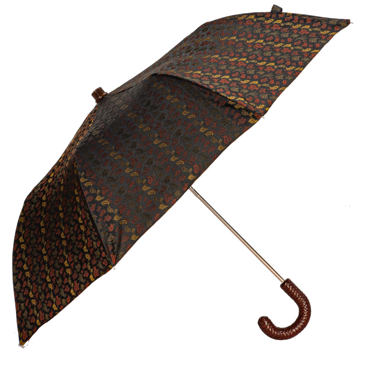 Tm 9800. 1  Folding umbrella brown cashmere design