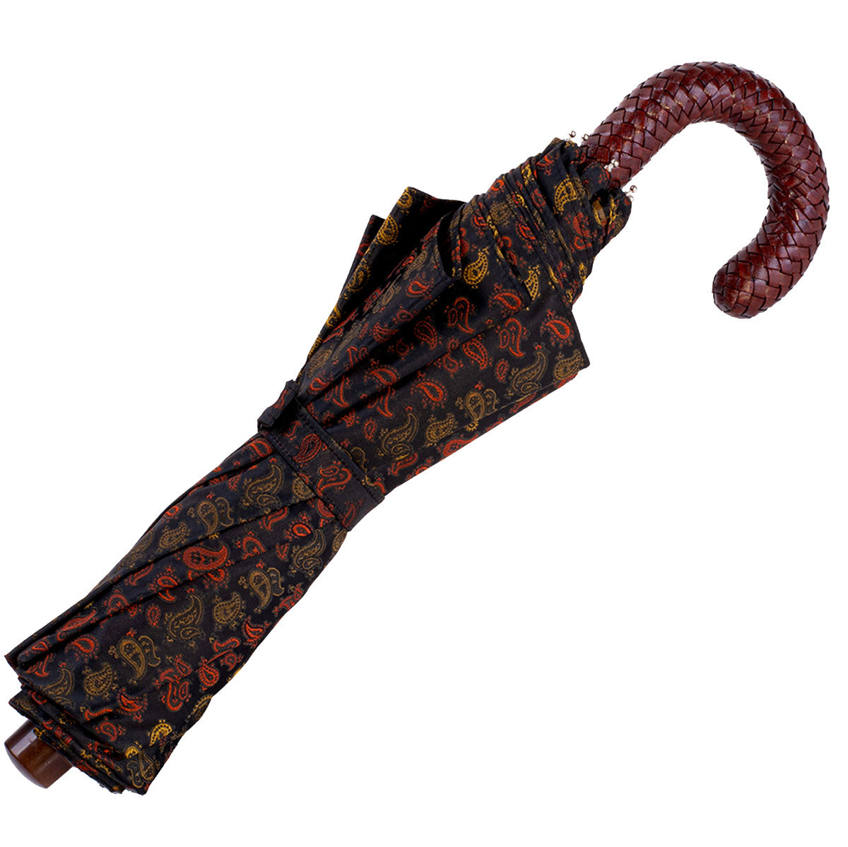 Tm 9800. 1  Folding umbrella brown cashmere design