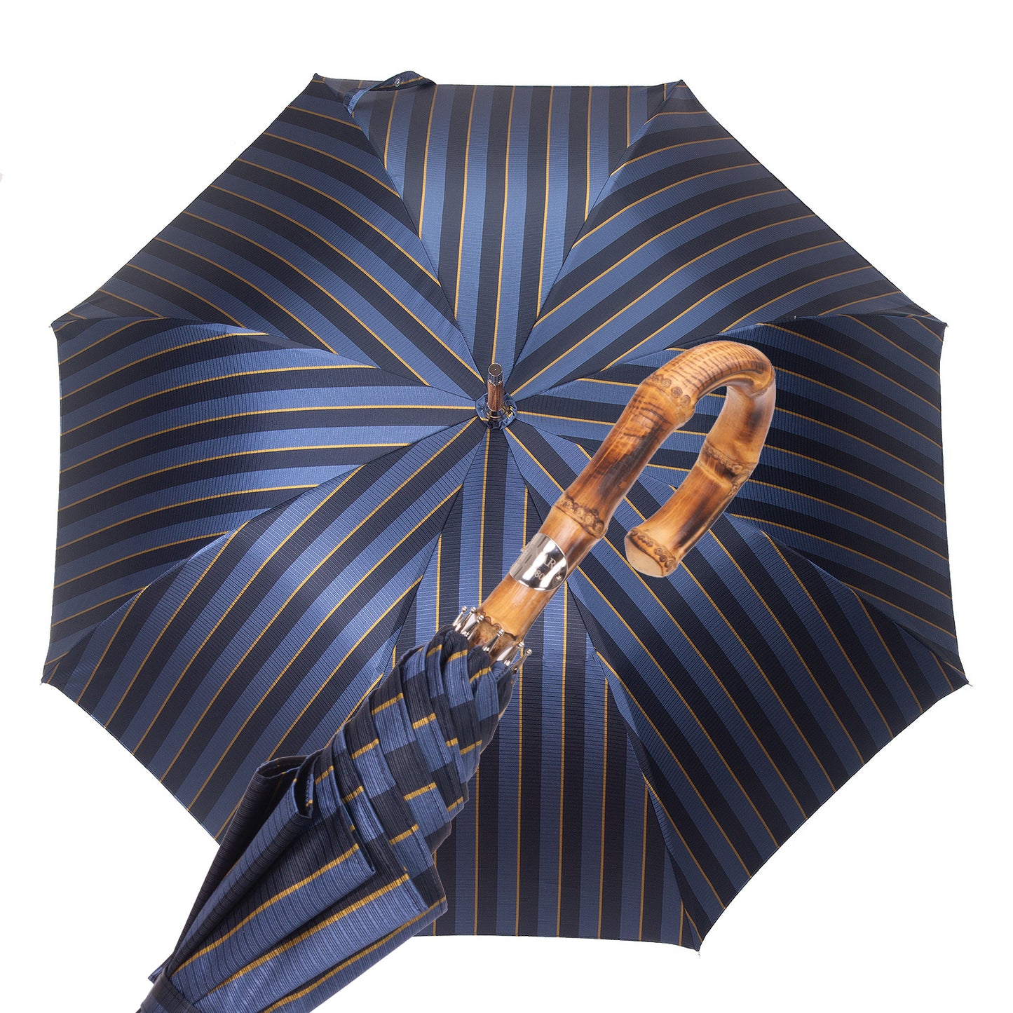 Solid whangee umbrella regimental avio
