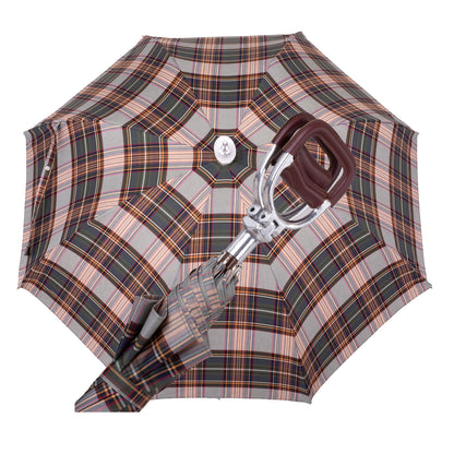 Art. 100. 4 Ombrelli Fornara Seat Umbrella Tartan olive