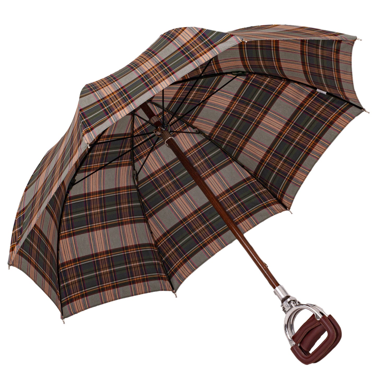 Art. 100. 4 Ombrelli Fornara Seat Umbrella Tartan olive