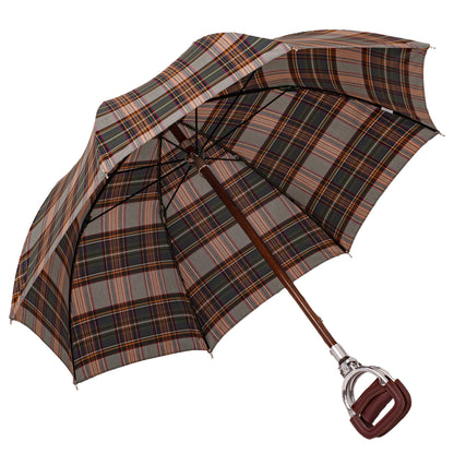 Art. 100. 4 Ombrelli Fornara Seat Umbrella Tartan olive