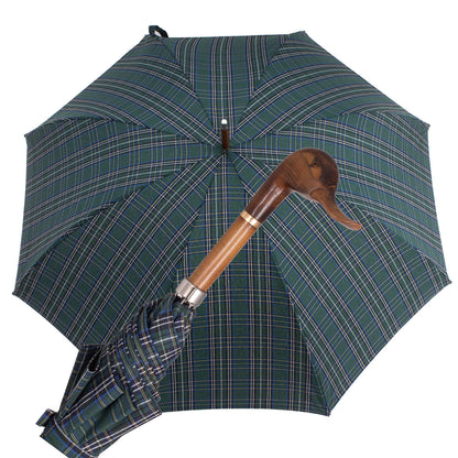 Slim umbrella Art. 100. 60  Green blue tartan
