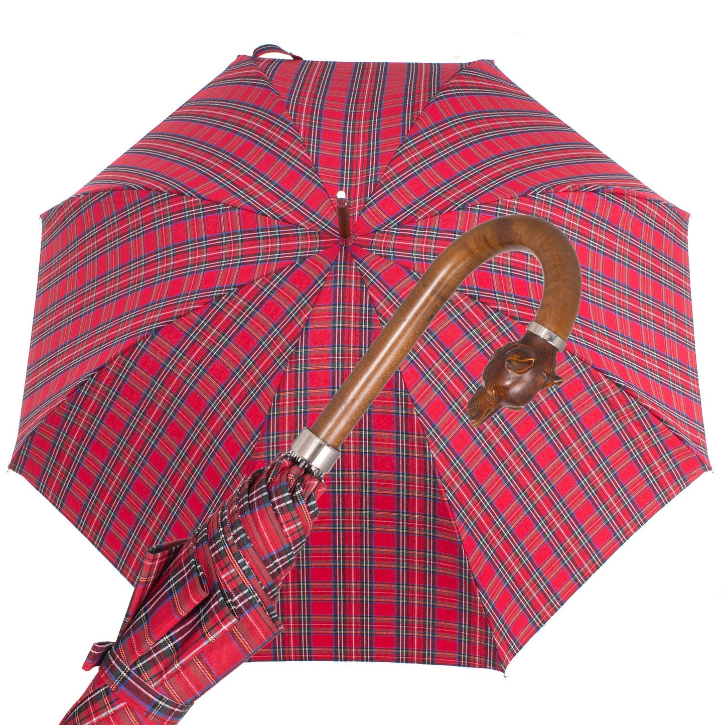 Slim umbrella Art. 100. 61  Red blue tartan
