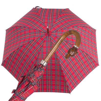 Slim umbrella Art. 100. 61  Red blue tartan