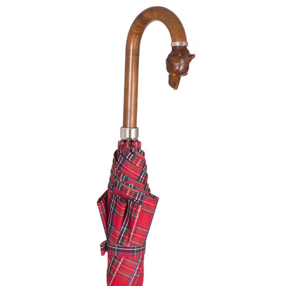 Slim umbrella Art. 100. 61  Red blue tartan