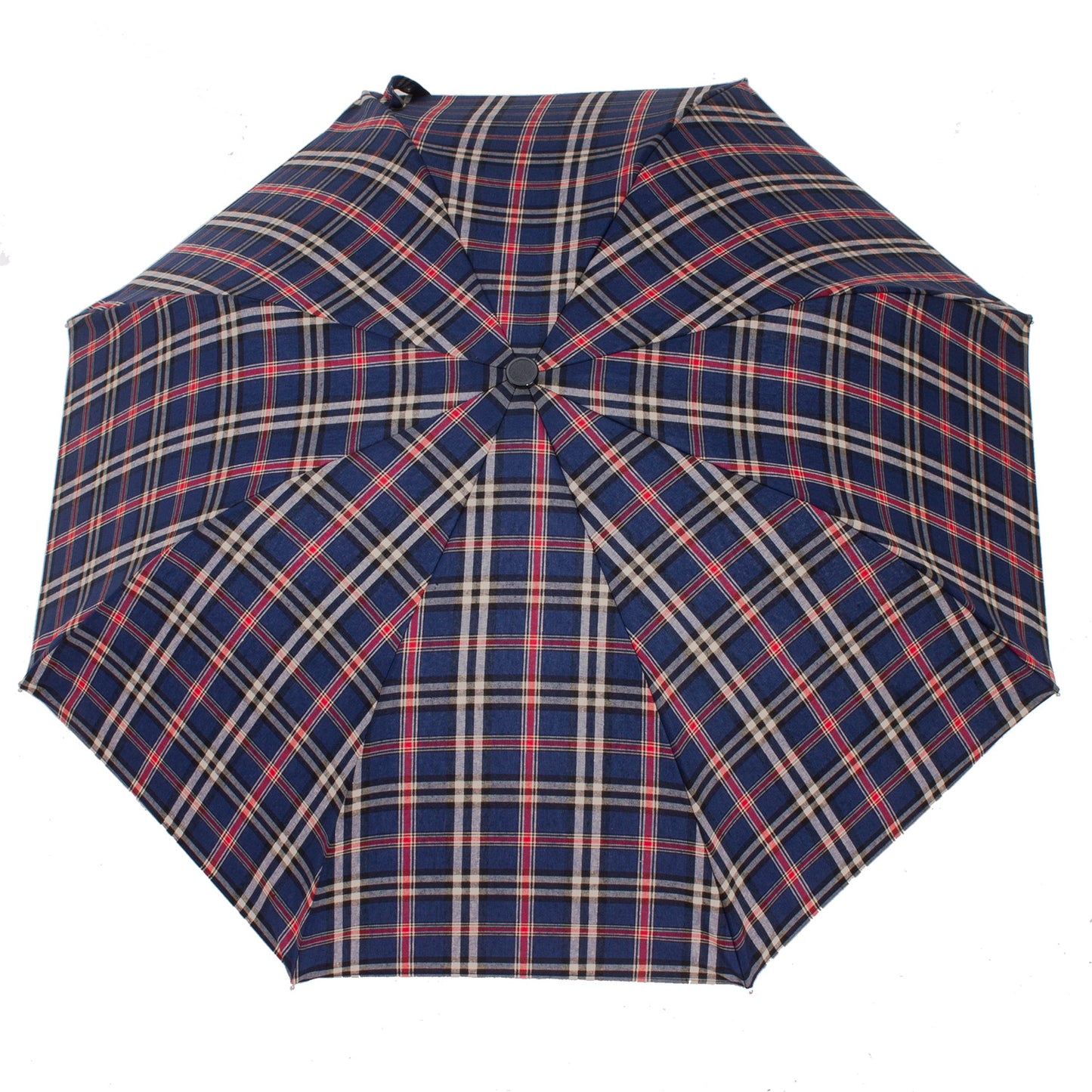 Tm 100. 45  Blue  tartan folding umbrella