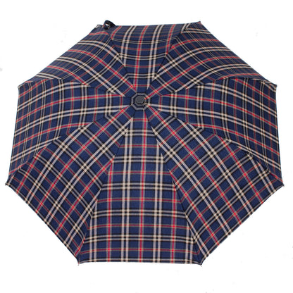 Tm 100. 45  Blue  tartan folding umbrella