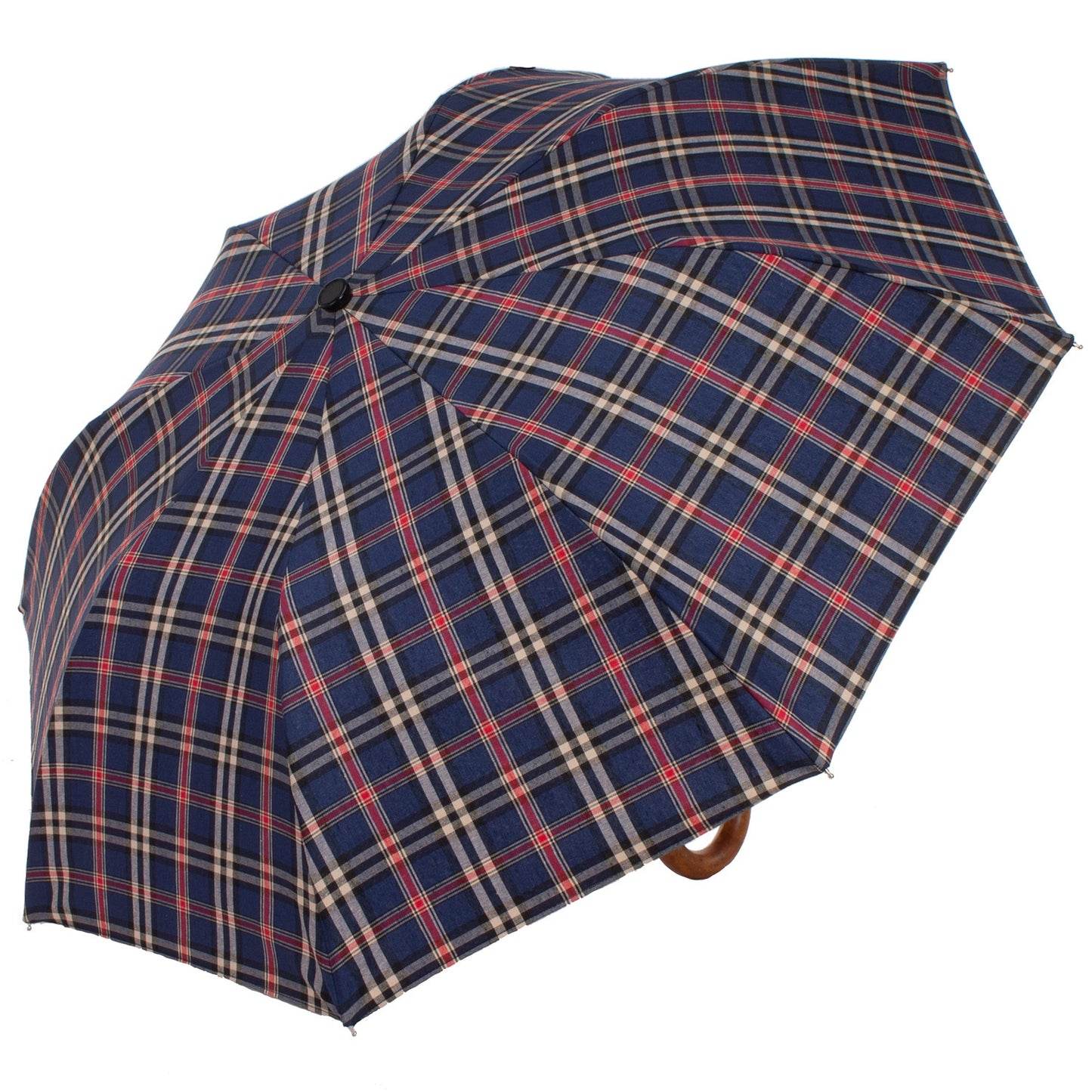 Tm 100. 45  Blue  tartan folding umbrella