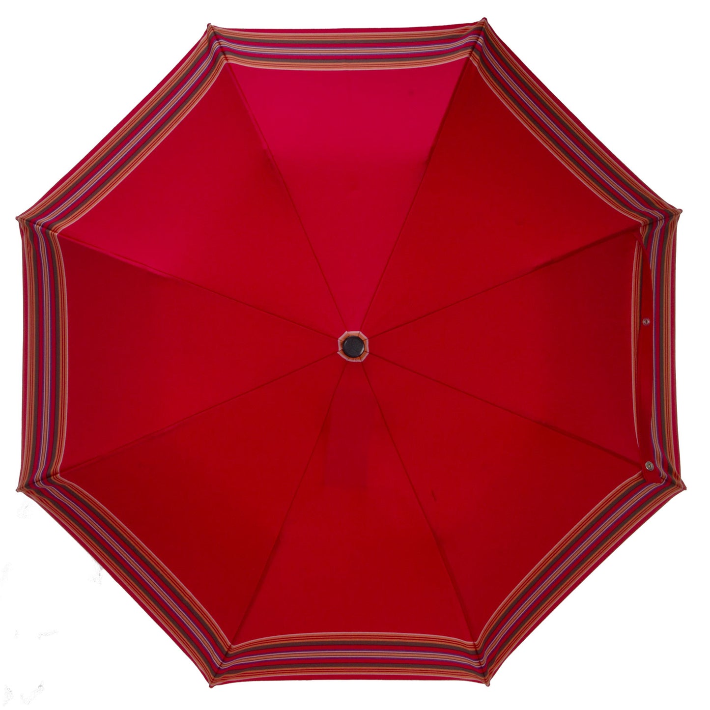 Ombrello pieghevole bordo romano rosso