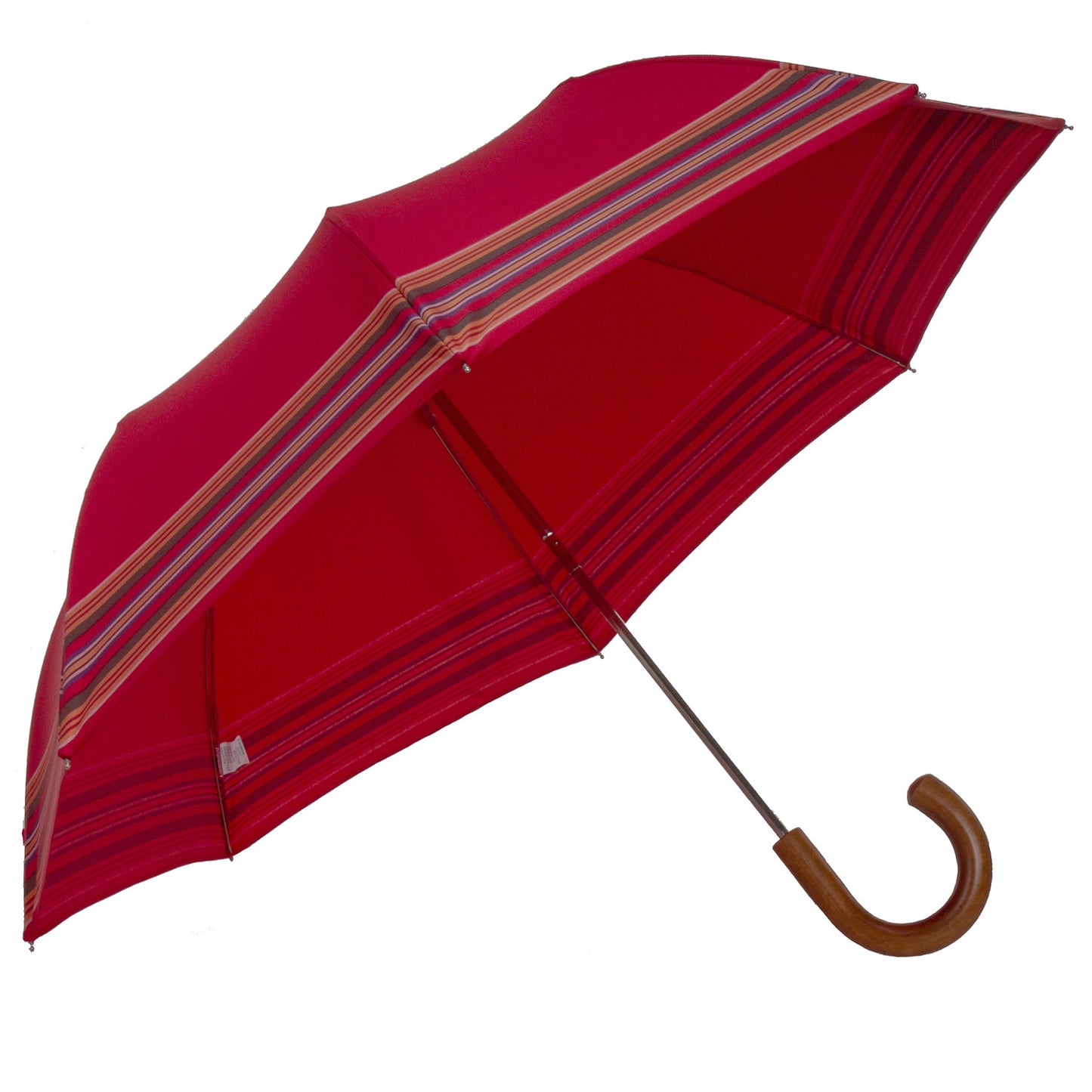 Ombrello pieghevole bordo romano rosso