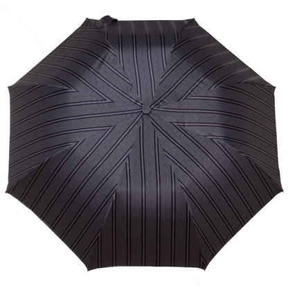 Tm 11800. 3  Folding  umbrella grey blue stripes