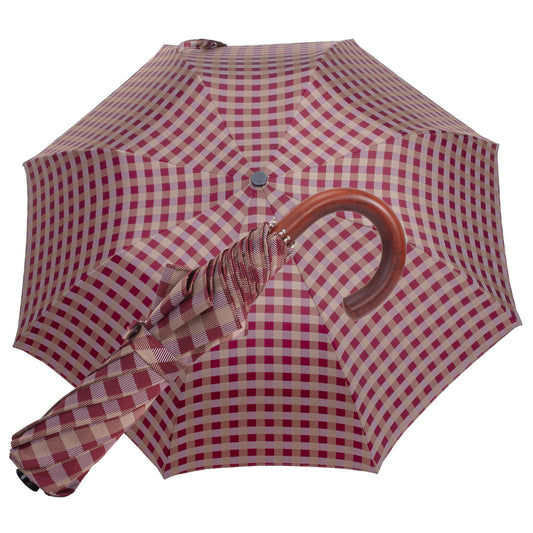 Tm 4400. 1  Burgundy squares folding umbrella