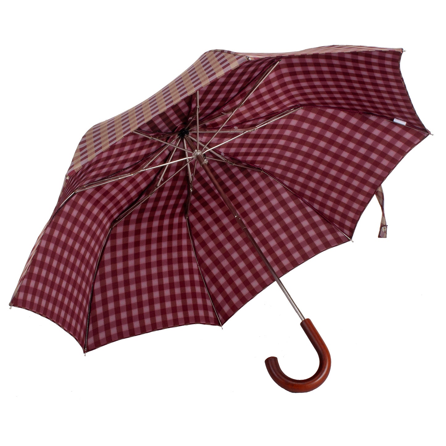 Tm 4400. 1  Burgundy squares folding umbrella