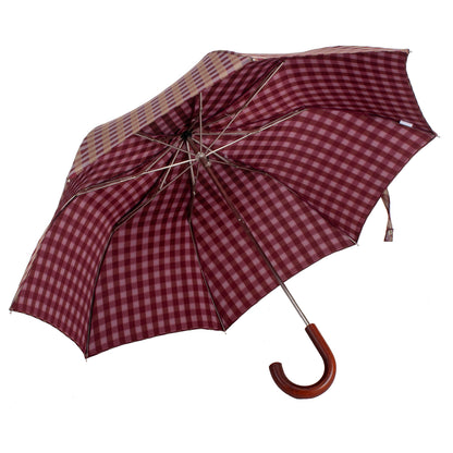 Tm 4400. 1  Burgundy squares folding umbrella
