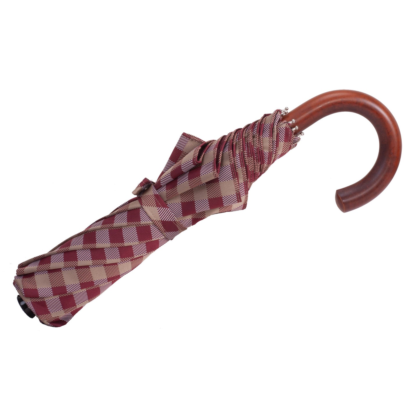 Tm 4400. 1  Burgundy squares folding umbrella