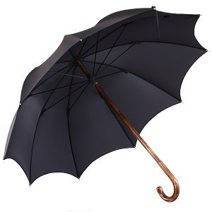 Handcrafted Umbrella with Solid Black Maple Handle – Art. 1100 | Made in Italy